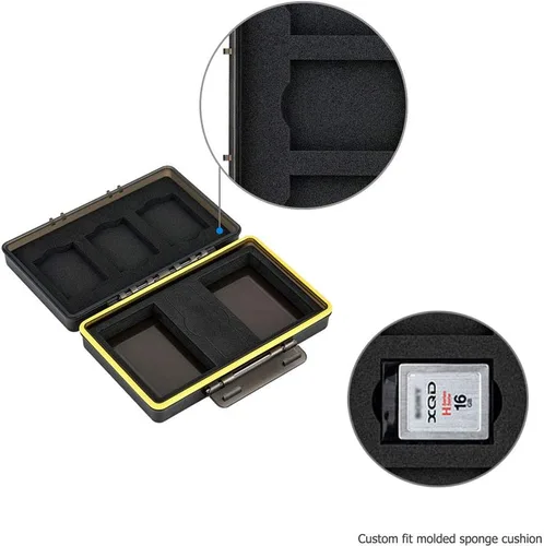 Miniatura 4 de JJC Estuche de almacenamiento de batería para cámara y XQD CFexpress tipo B tarjetero para Nikon EN-EL15 EN-EL15a EN-EL15b EN-EL14 en Nikon Z9 Z7 Z6