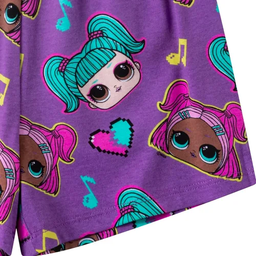 Miniatura 7 de L.O.L. Surprise! Conjunto de camiseta y pantalones cortos de manga corta para niñas pequeñas y grandes