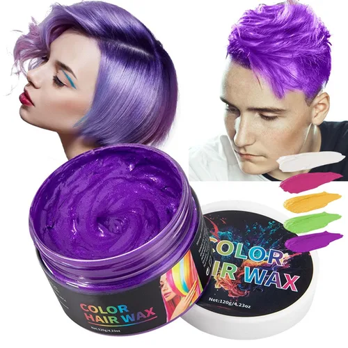 Miniatura 12 de USLZ03 - Cera temporal de color para el cabello, 4.23 onzas, tinte temporal para el cabello, crema de barro para hombres y mujeres, elegante cera