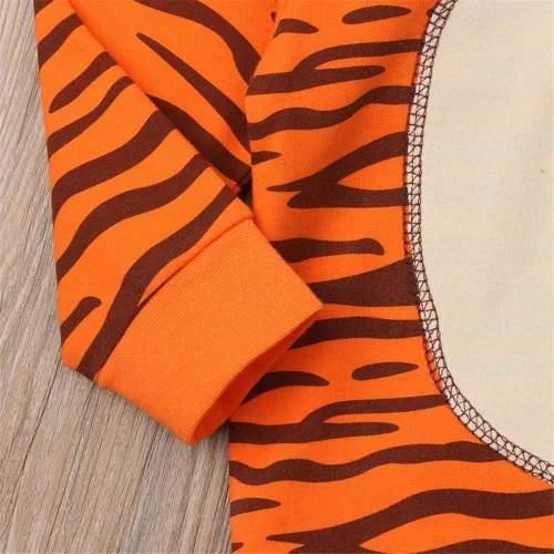 Miniatura 5 de LXXIASHI Mono unisex de manga larga con capucha para bebés y niñas con diseño de tigre 3D