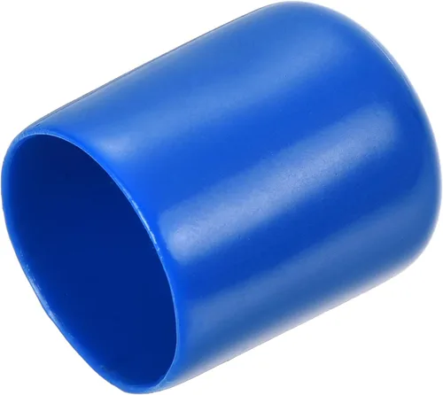 Miniatura 80 de uxcell 25 tapas de goma de 0.787 in de vinilo de identificación redonda tapa tapa de rosca de tornillo protectores negro
