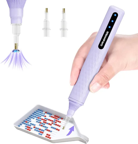 Miniatura 8 de Bolígrafo Eléctrico para Pintura de Diamantes, Lápiz de Arte de Diamantes sin Necesidad de Cera Inalámbrico y Silencioso Batería Recargable