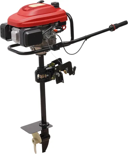 Miniatura 11 de Motor fuera de borda de 3.5 HP, motor fuera de borda de 2 tiempos de 49 CC de alta resistencia, motor fuera de borda HANGKAI, motor de barco