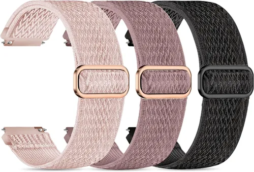 Miniatura 9 de ID208 Plus - Paquete de 3 correas de reloj inteligente para reloj inteligente Fitpolo/Quican/Aeac/Tensky ID208 Plus, correa ajustable de nailon