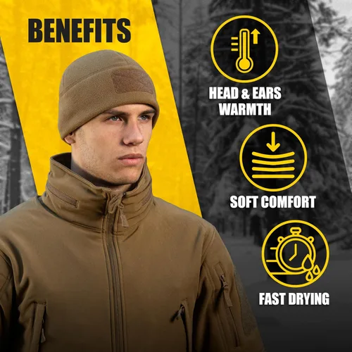 Miniatura 4 de M-Tac Gorra táctica de lana para reloj - Gorro de invierno Elite - Panel de parches