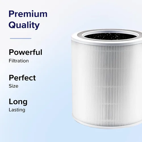 Miniatura 4 de LEVOIT Core 400S Filtro de repuesto para purificador de aire, 1 paquete, filtro de repuesto para purificador de aire blanco y LV-H132, prefiltro