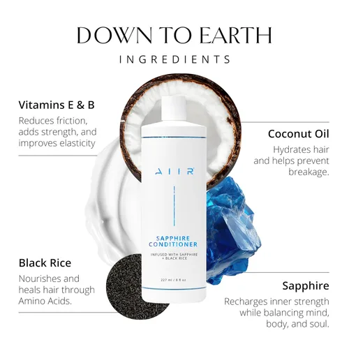 Miniatura 4 de AIIR Acondicionador de zafiro: añade brillo y suavidad, los aminoácidos repara y fortalece el cabello dañado, hidrata e hidrata el cabello seco