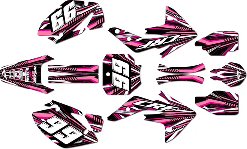 Miniatura 4 de Kit de gráficos Kalair GFX para Honda CRF150R (2007-2023) Serie PRIME Azul 09 Mil - Kit de calcomanías y adhesivos de gráficos personalizados