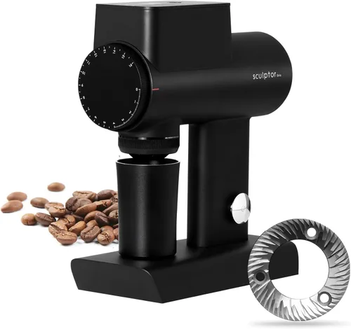 TIMEMORE Sculptor 064S Molinillo de Granos de Café con Fresas Planas, Molinillo Eléctrico para Espresso con Ajuste de Grosor Sin Escalones, Adecuado