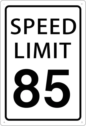 Miniatura 9 de KONEDMIX Señal de límite de velocidad de 25 mph, señal de tráfico lenta, carretera y calle, 25 señales de 8 x 12 pulgadas Límite de velocidad 25