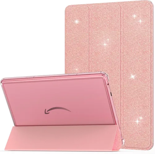 Miniatura 18 de MoKo - Funda para tableta Amazon Kindle Fire HD 10 (13ª generación, versión 2023) de 10.1 pulgadas, funda de piel sintética con soporte triple