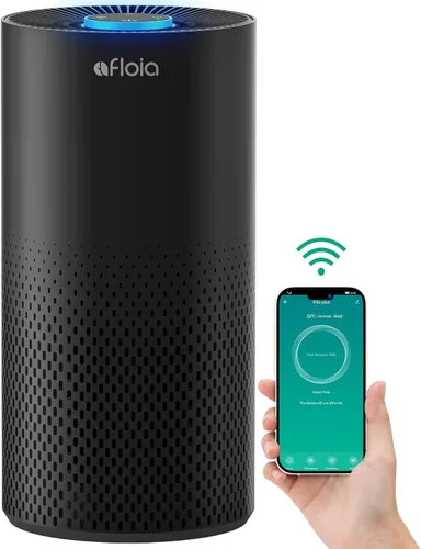 Afloia Purificadores de aire para dormitorio, hogar, habitación grande, Wi-Fi de 2.4 GHz, filtro inteligente 3 en 1, purificadores de aire para