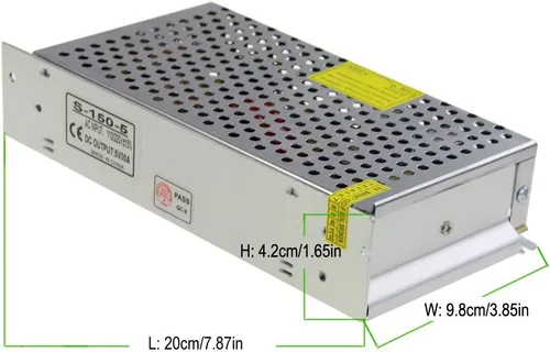 Miniatura 3 de ALITOVE Fuente de alimentación de 5 V, 30 A, 150 W, adaptador de corriente de 110 V/220 V CA a CC 5 voltios 30 amperios convertidor con 2 cables