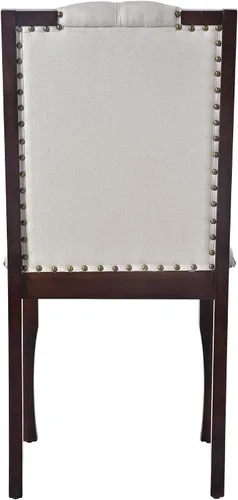 Miniatura 12 de Merax Juego de mesa de comedor de cocina de 6 piezas, mesa rectangular de 60 pulgadas con 4 sillas tapizadas con respaldo alto y 1 banco, patas