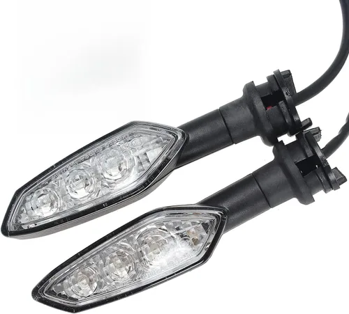 Miniatura 7 de Indicadores de motocicleta compatibles con Yamaha YZF-R6 2008-2016 LED luz de marcha delantera ahumada