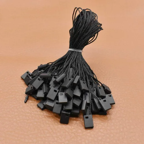 Miniatura 3 de Sujetadores de etiqueta de cadena colgante de 7 pulgadas de nailon con cierre a presión Pin Loop Fastener Lazos de gancho 1000 piezas (negro)