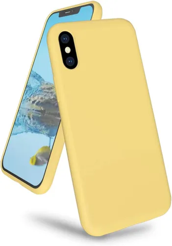 Miniatura 9 de Compatible con iPhone Xs Max de 6.5 pulgadas, funda de goma de gel de silicona líquida con forro de tela de microfibra suave, funda ultradelgada