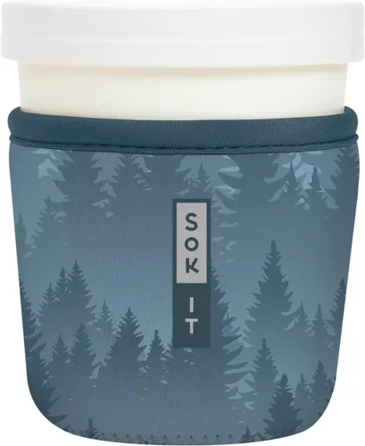 Miniatura 130 de Sok It IceCreamSok - Funda de neopreno aislada (flores abstractas, pintas de helado cónicas)