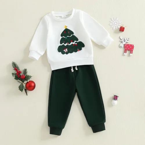 Miniatura 159 de Conjunto de camisa larga y divertida para bebé niño y niña, ropa de primera Navidad, 6, 12, 18, 24 meses, 2T