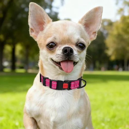 Miniatura 2 de Taglory Collar reflectante para perros con hebilla de bloqueo a prueba de escape, neopreno suave acolchado y anillo de aleación de zinc mejorado