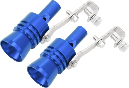 X AUTOHAUX 2 unids XL tamaño coche Turbo silbato aleación de aluminio universal Turbo sonido escape silenciador tubo silbato coche rugido fabricante