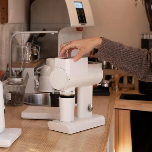 Miniatura 6 de TIMEMORE Sculptor 064S - Molinillo de granos de café con fresas planas, molinillo eléctrico para espresso con ajuste de grosor sin escalones, Blanco
