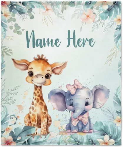 Miniatura 52 de Manta personalizada con nombre, suave, acogedora y ligera, con nombre para sofá o cama, regalo personalizado, unisex, tamaño XS, 40 x 30 pulgadas