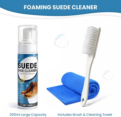 Miniatura 6 de Suede Shoe Cleaner, Color-Safe Foam Cleaner for Suede & Leather Shoes - Removes Dirt, Stains & Water Spots