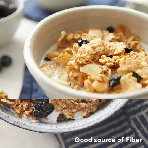 Miniatura 8 de Post Great Grains Blueberry Morning Breakfast Cereal, proyecto sin OMG verificado, saludable para el corazón, bajo en grasa, cereales integrales