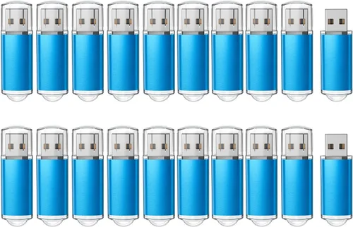 Miniatura 8 de RAOYI Paquete de 10 unidades 2G 2GB USB Flash Drive USB 2.0 Memory Stick Pulgar Drive Pen Drive Azul Azul 10 piezas