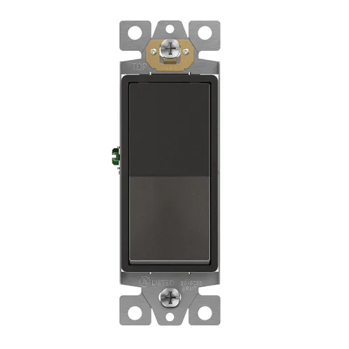 Miniatura 23 de ENERLITES Interruptor de luz de paleta decorativa de 3 vías, acabado brillante, un solo polo o tres vías, 3 cables, tornillo de puesta a tierra