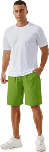 Miniatura 58 de TACVASEN Pantalones cortos deportivos para correr para hombre, 9 pulgadas, de secado rápido, pantalones cortos ligeros de verano, 3 bolsillos