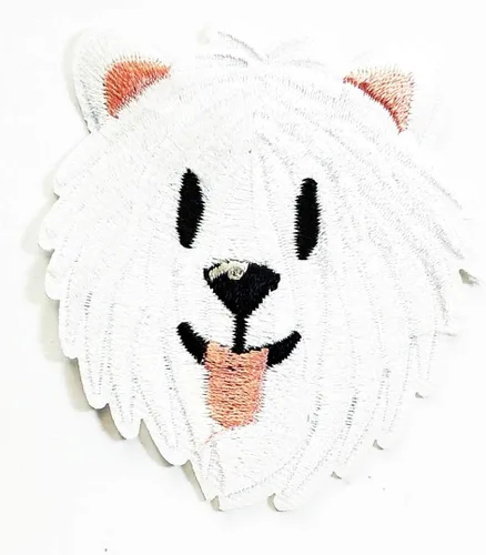 Miniatura 13 de Nipitshop - Parches de perro de pelo largo Shih Tzu con lazo rojo de dibujos animados de animales, parches para planchar con bordado de dibujos Dog9