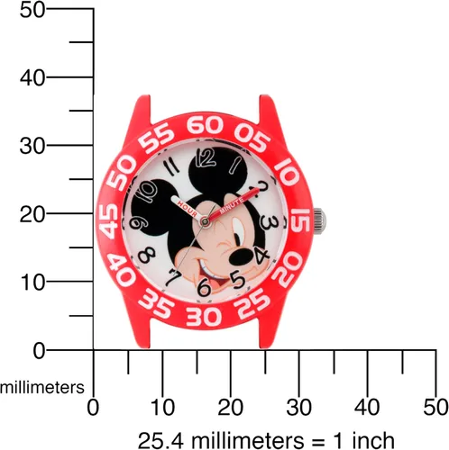 Miniatura 5 de Disney Mickey Mouse - Reloj analógico de cuarzo 3D para niños, Rojo