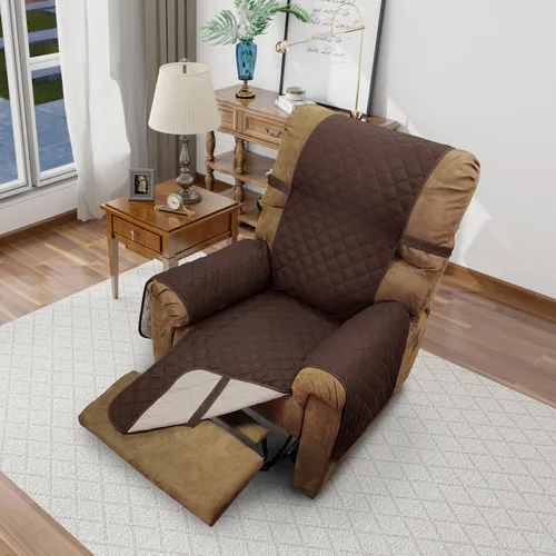 Miniatura 59 de Fundas para silla reclinable, reversible, funda de sofá para mascotas, protector de muebles para niños perezosos