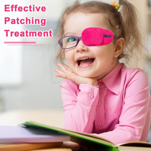 Miniatura 7 de 4 paquetes de parches para ojos para niños, niñas y niños, parche para ojo derecho e izquierdo para gafas, parche para ojo perezoso para niños