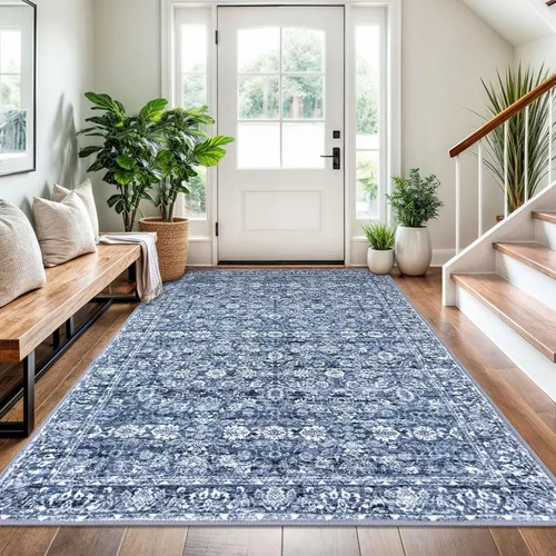 Miniatura 109 de SIILOOM Alfombra antideslizante de pasillo moderna de 2 x 5, súper suave, para pasillos, decoración para cocina, alfombras para pasillos sin 2-Verde