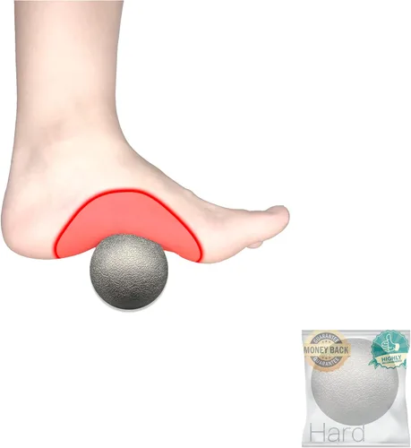 Bola de masaje para alivio de fascitis plantar – Bola de lacrosse, rodillo de masaje para pies y bola de liberación miofascial para dolor de pies,