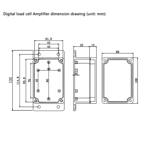Miniatura 6 de Amplificador de celda de carga ATO con lectura digital, indicador de controlador de pantalla de célula de carga, amplificador de célula de carga