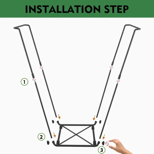 Miniatura 7 de FEED GARDEN Soporte para Bolsas de Basura, Soporte Metálico para Bolsas de Hojas para Exteriores, Soporte con Marco para Bolsas de Basura
