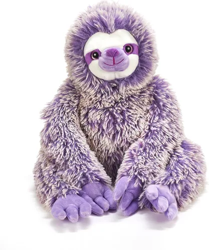Miniatura 2 de The Petting Zoo Peluche de perezoso morado, regalos para niños, juguete de peluche de perezoso Pazzion morado, 20 pulgadas