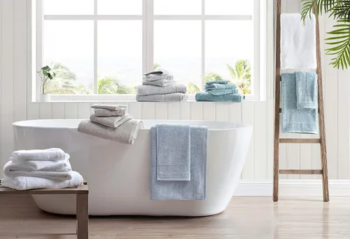 Miniatura 6 de Tommy Bahama - Toallas de baño, absorbentes y resistentes a la decoloración, certificado Oeko-Tex, blanco (Island Retreat White, 6 piezas)