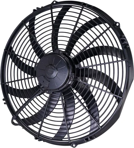 Spal Ventilador extractor 30102049 (16 pulgadas de alto rendimiento; hoja curva; para uso con fusible de 30 amperios a 13 V), 1 paquete