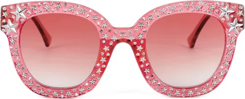 Miniatura 4 de FEISEDY Gafas de sol vintage con diamantes de imitación de cristal de ojo de gato para mujer B4068