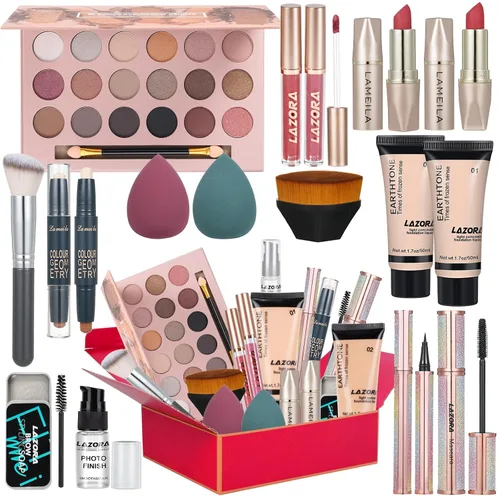 venshun Kit de maquillaje para mujeres, kit completo de maquillaje para adolescentes, juego de regalo de maquillaje para mujeres, adolescentes y