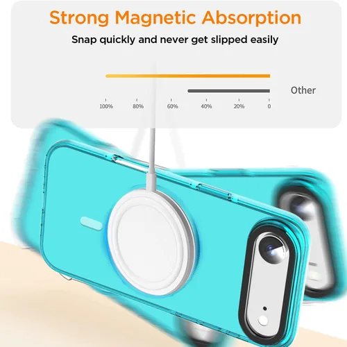 Miniatura 363 de AICase Funda protectora para iPhone 16 compatible con iPhone 16, delgada, ligera, transparente [no amarillenta] Diseño vibrante