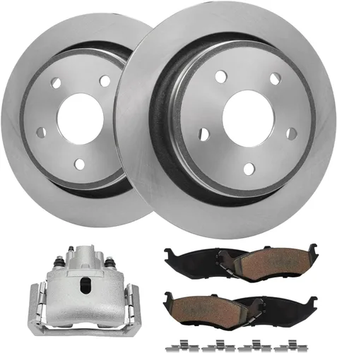 Miniatura 62 de Detroit Axle - Rotores de freno para Nissan NV2500 NV3500 NV1500 NV1500 2012-2021, repuesto de rotores de freno de disco: rotor delantero de 14.17