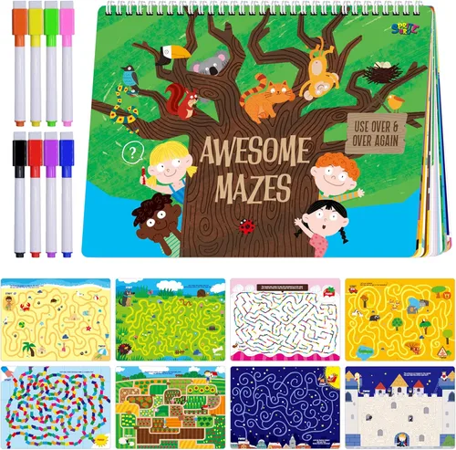 Miniatura 12 de Libro Ocupado Preescolar, Libro de Actividades de 30 Temas Diferentes, Juguetes Montessori de Aprendizaje Herramienta Educativa