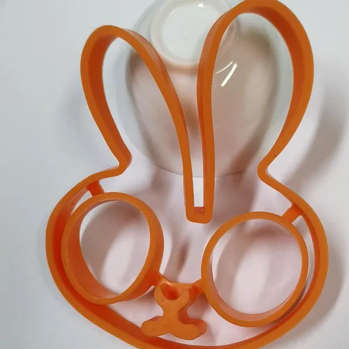 Miniatura 2 de Molde de tortilla de desayuno de silicona para huevo, para panqueques, herramienta de cocina, accesorios de cocina, Gadget Molde de huevo (conejo)