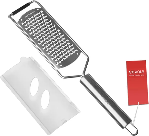 Miniatura 10 de Vovoly Juego de 4 Piezas Rallador Zester Pro Set, Rallador de Queso con Cuchilla de Acero Inoxidable Súper Afilada, Fino/Grueso/Extra